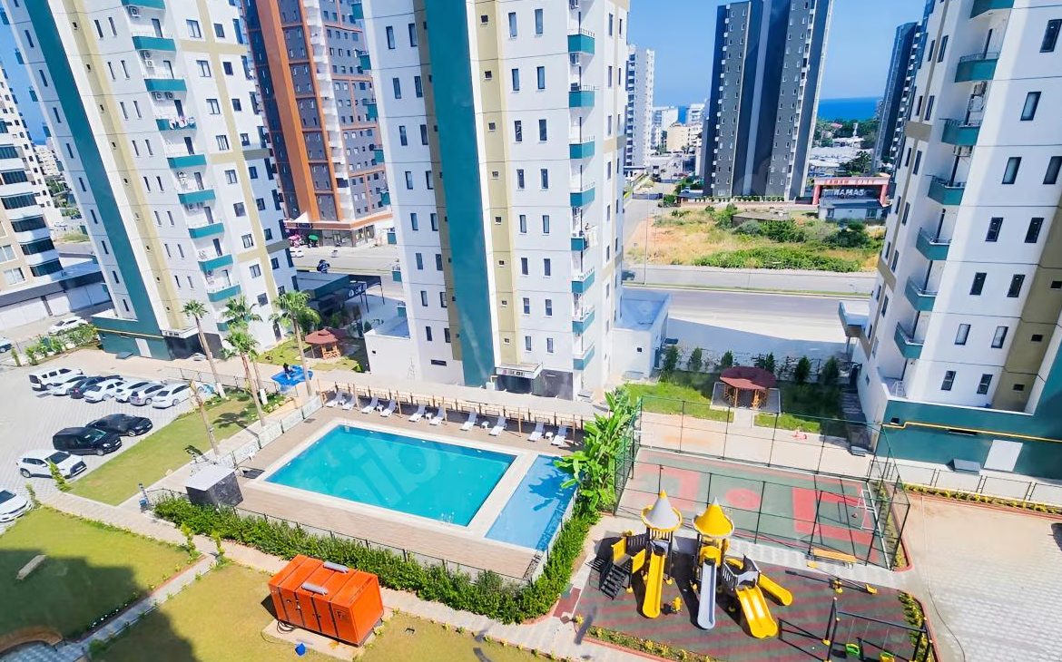 Mersin Mezitli Akdeniz Mahallesi 1+1 55 m² Doğalgaz Kombili Satılık Daire